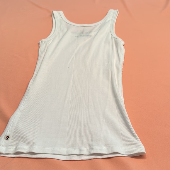 Twisted Heart top. White. - Picture 3 of 4